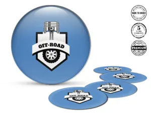 Domed Sticker Logo Supreme Energy Wave Burst